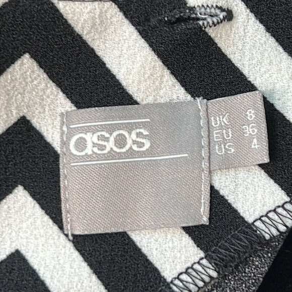 ASOS | Geometric Striped Tailored Dress | Size 4 - Picture 8 of 15
